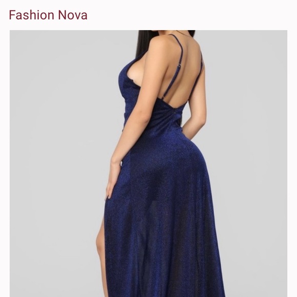 Royal Blue Maxi Dress - Picture 3 of 4